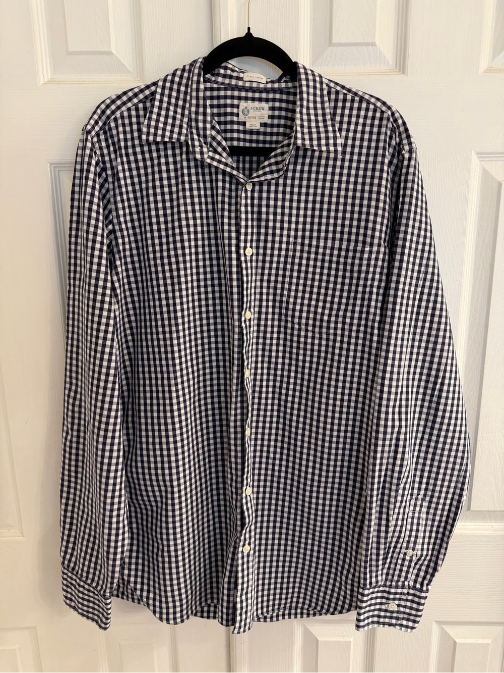 J.Crew Gingham Button up Men’s LT